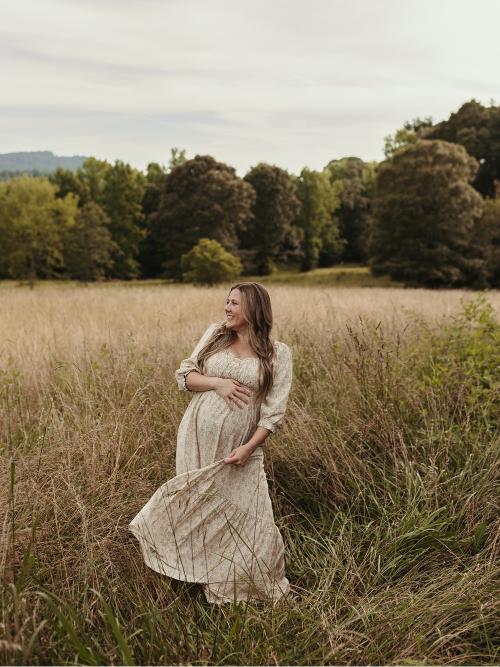 Pinkblush Cream and Yellow Floral Maxi Dress